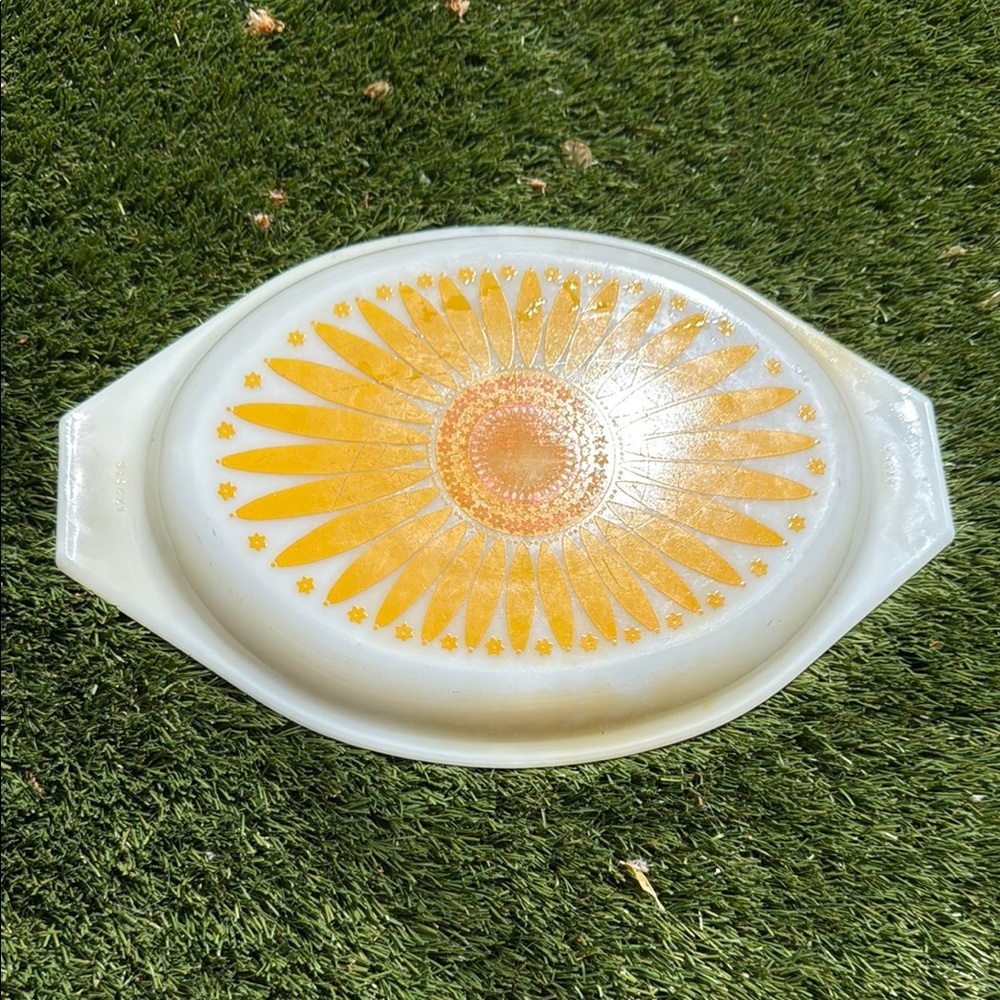 Pyrex Vintage 🌻 Sunflower Casserole replacement lid 945C21 2.5 Quart